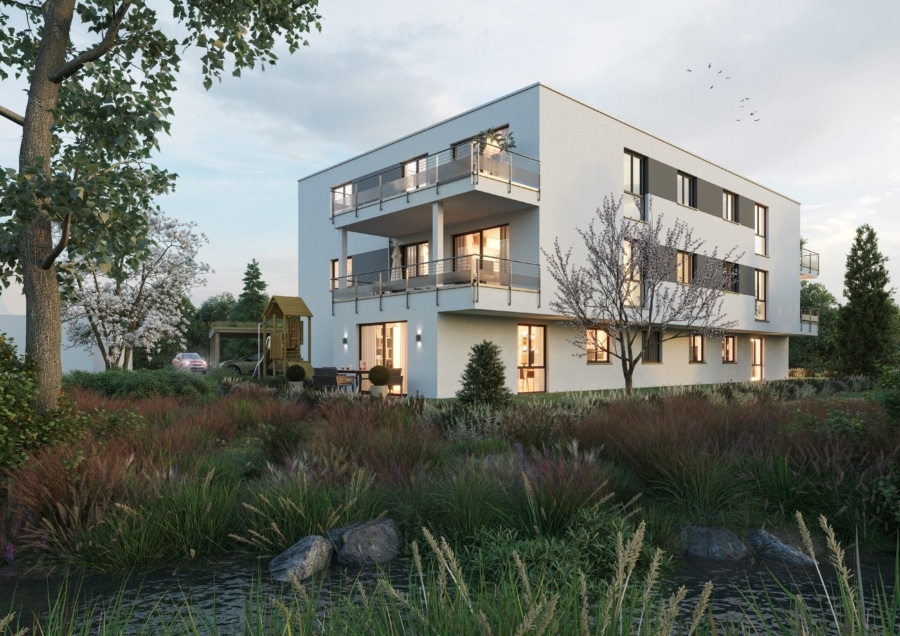 Neubauvorhaben in Freiburg-Betzenhausen: Komfortable 4-Zimmer-Eigentumswohnung - Unverbindliche Illustration der Wohneinheit