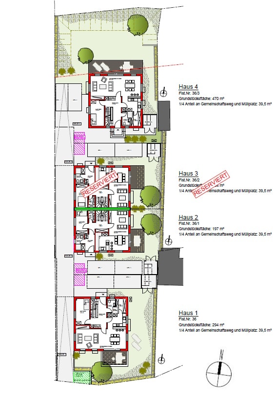 Lageplan - Doppelhaushälfte in Ebringen - Wohnen in bester Lage