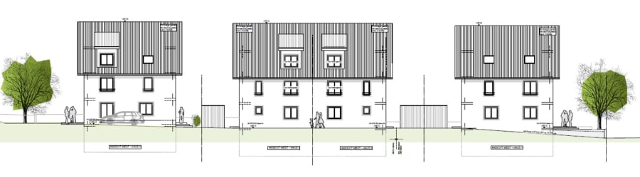 Ansicht West - - Ebringen - Stilvolles Einfamilienhaus in malerischer Umgebung