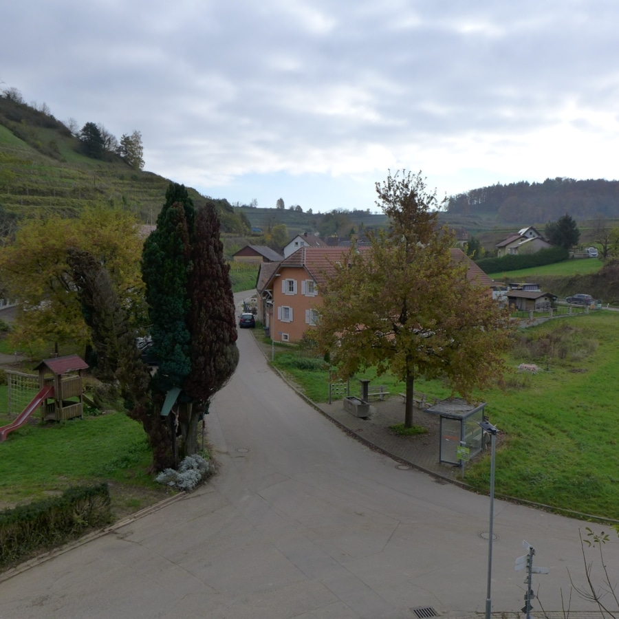 Blick vom Balkon - Altvogtsburg: Bezugsfreie 5 Zimmerwohnung auf 2 Ebenen