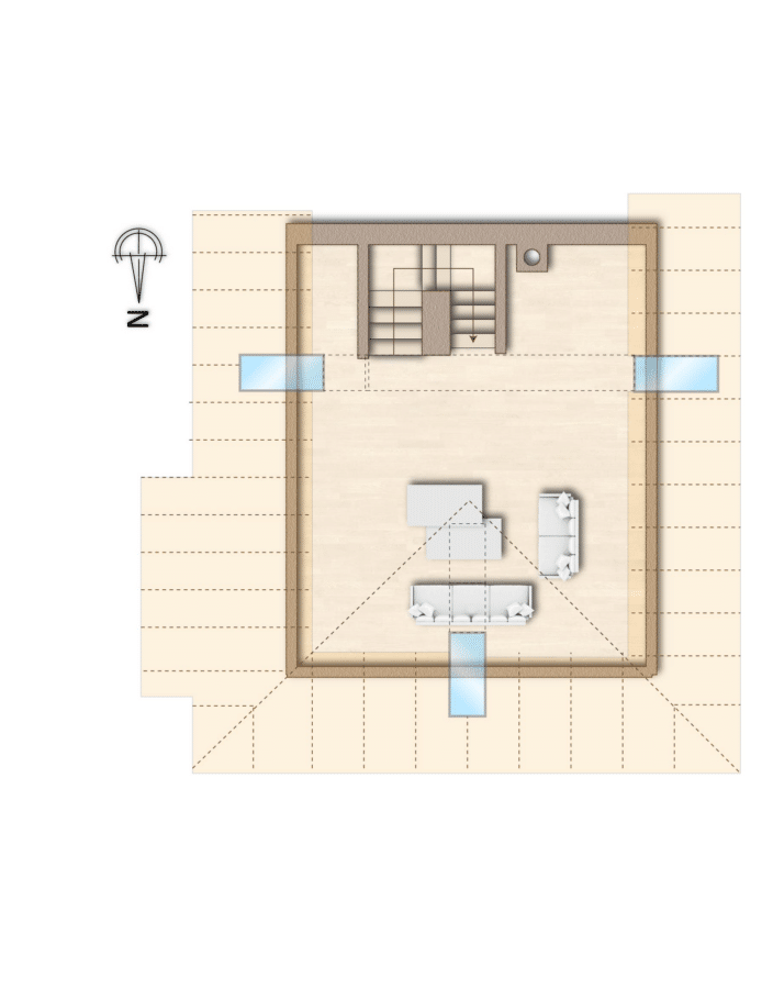 Grundriss Dachgeschoss - Stilvolles und repräsentatives Geschäftshaus