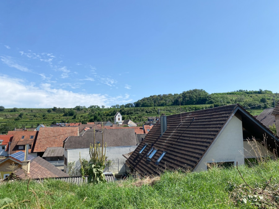 Blick über Leiselheim - Leiselheim: großzügiges Wohnhaus mit mehreren Nutzungsmöglichkeiten