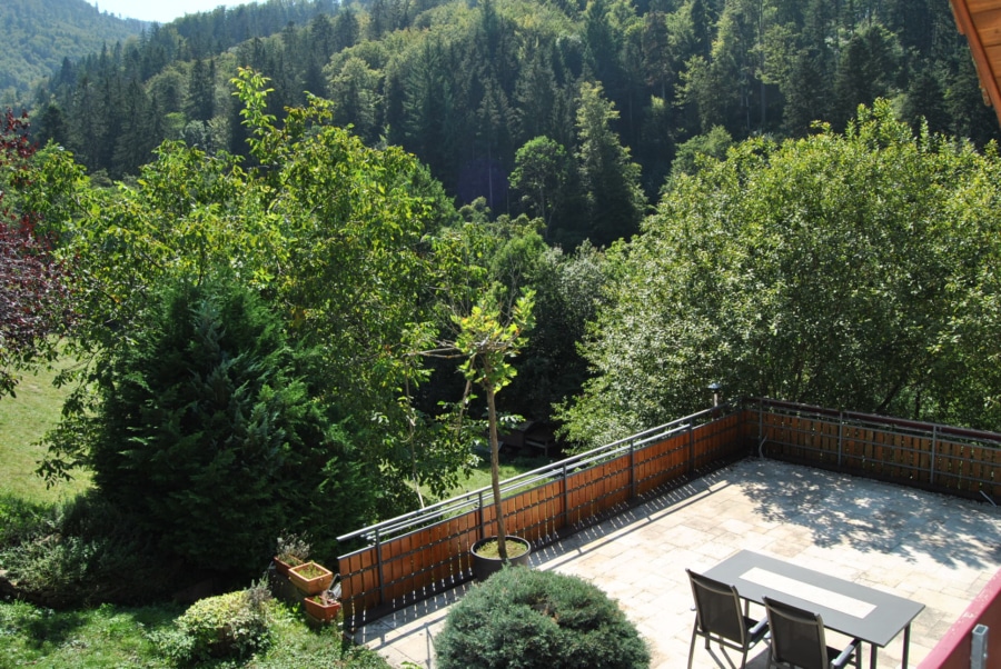 Aussicht vom Balkon im Dachgeschoss - Umgeben von Natur - Großzügiges Einfamilienhaus