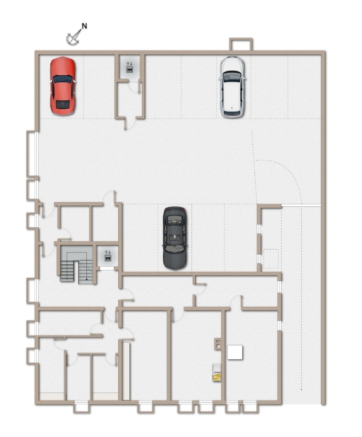 Grundriss Untergeschoss - Interessante Kapitalanlage! Wohn-/Geschäftshaus im Herzen von Furtwangen