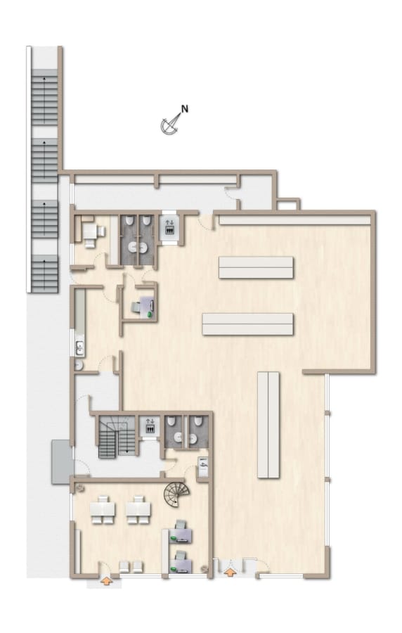 Grundriss Erdgeschoss - Interessante Kapitalanlage! Wohn-/Geschäftshaus im Herzen von Furtwangen